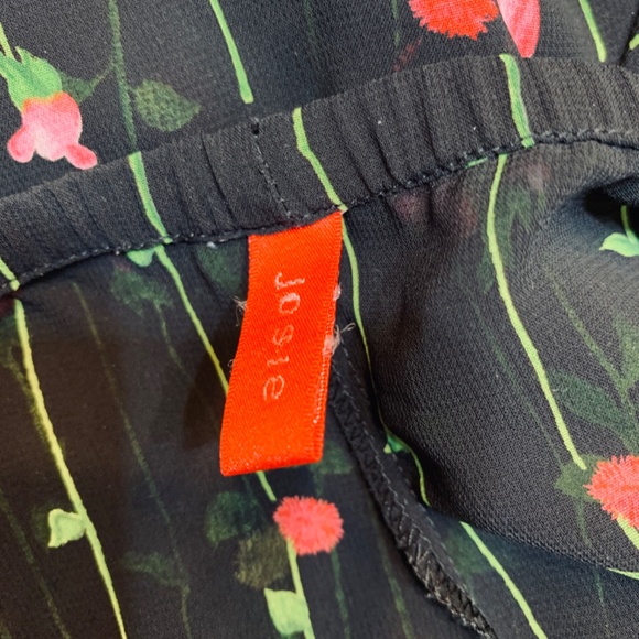 Josie Natori Two Piece Set Sheer Robe & Pant Small Floral Vintage Fairy Whimsy - Picture 10 of 12